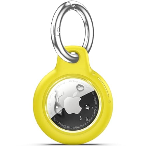 TNSNK for AirTag Holder Keyring, 1 Pack,Yellow