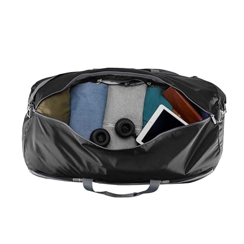 Amazon Essentials 25" (63.5cm) Large Foldable Nylon Duffel Bag for Travel/Storage with Zipped Pockets, 35 pounds (15.9 kg) Capacity, Black — view 4
