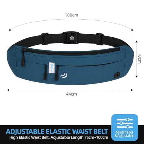 Adiwo Running Belt, Lightweight Running Waist Belt, Lightweight Waist Pack — view 2