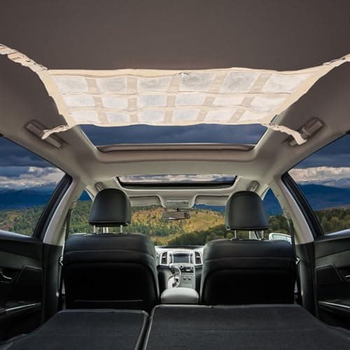Car Ceiling Cargo Net Storage Organizer for Suv Road Trips — view 4