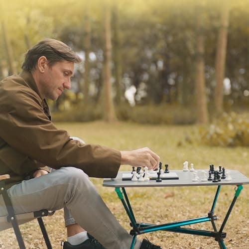 Chessnut Go Ultimate Portable Travel Electronic Chessboard with Full Piece Recognition and Strong Magnetic Adhesion - Perfect Desk or Travel Size (Grey) — view 4