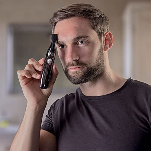 WAHL 3 in 1 Personal Trimmer, Nose Hair Eyebrow, Painless Eyebrow and Facial Hair Trimmer for Men Women, Rechargeable, Washable Heads, Black — view 6