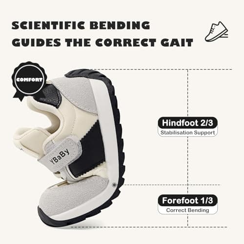 MK MATT KEELY Baby Boys Girls First Walking Shoes Toddlers Slip On Trainers Outdoor Pre Walker Shoes,Beige,Size 5 UK Child — view 6