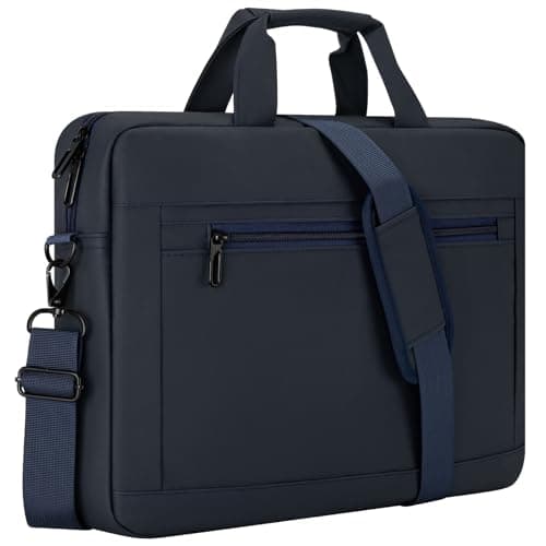 HEDUGO Laptop Bag Case 15.6 16 17 Inch Waterproof Computer Sleeve Messenger Bag with Adjustable Shoulder Strap Unisex Briefcase Carry Case for Work School Travel,Fit 15.6 to 17 Inch Laptops