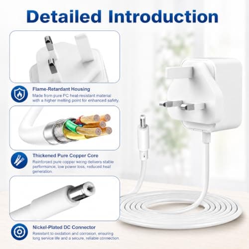 Charger for Vtech Baby Monitor VM5463/5463-2 VM3254/3250/3250-2 DM223/221 — view 4