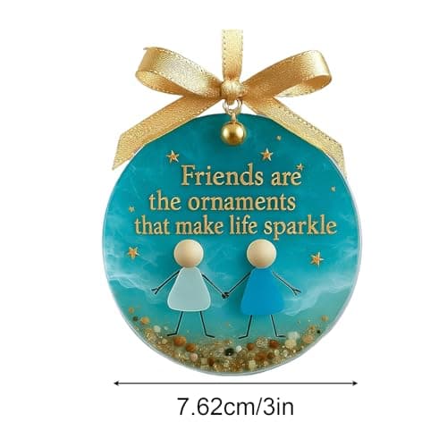 Friendship Ornaments for Women Friends Sea Glass Ceramic Keepsake Female — view 5