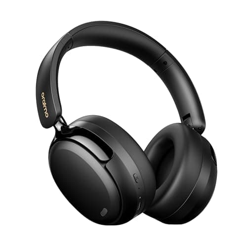 Oraimo Active Noise Cancelling Headphones, Bluetooth Headphones Over Ear, Wireless Headphones 65 Hours Playtime & Bluetooth 5.4 with Deep Bass, Foldable Lightweight, Fast Charging Travel/Work/Phone