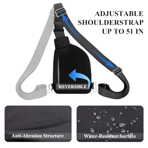 BIRDDIE Shoulder Bag for Women and Men, Anti-Theft RFID Crossbody Sling Bag — view 4