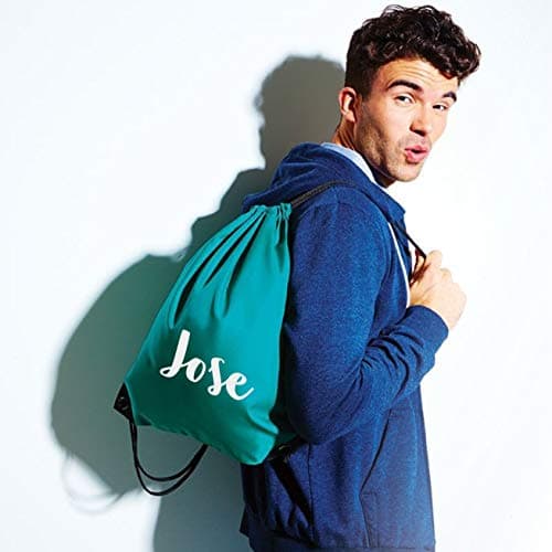Nametape Express Pump/Swim bag drawstring backpack personalised with name, great choice of colous (Maroon) — view 6