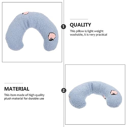 Gatuida U-shaped PET Neck Pillow for Cats and Dogs Plush Blue — view 3