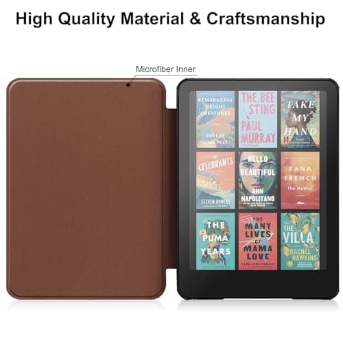HGWALP Case for 7 inch Kindle Paperwhite(12th Generation, 2024)&Kindle Colorsoft Signature Edition (1st Gen,2024),Slim Lightweight Shell Protective Cover with Auto Sleep/Wake for Kindle Paperwhite-LBY — view 3