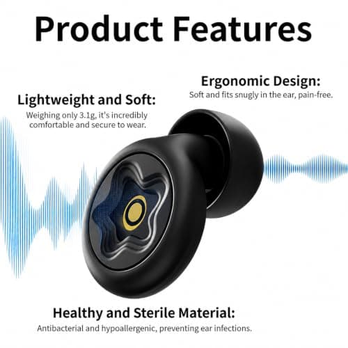 CLKE Ear Plugs for Sleep Noise Cancelling, 45dB Noise Cancelling Soft — view 3