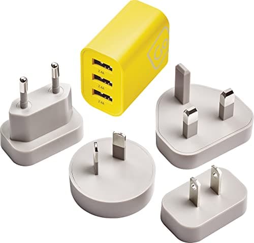 Go Travel Worldwide 3-Port USB-A Charger - Fast Mains Wall Charging