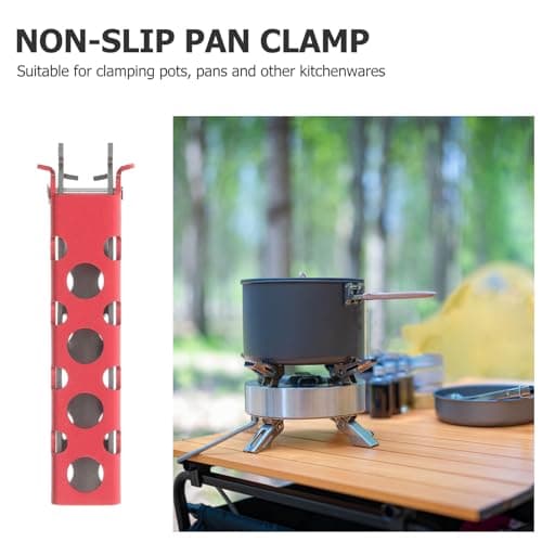 Healeved Anti Slip Camping Pot Clip Holder, Aluminum Alloy Pan Clamp — view 3