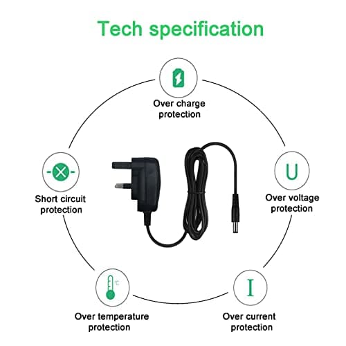 myVolts 6V power supply adaptor compatible with Bush SG002D DAB Radio - UK plug — view 4