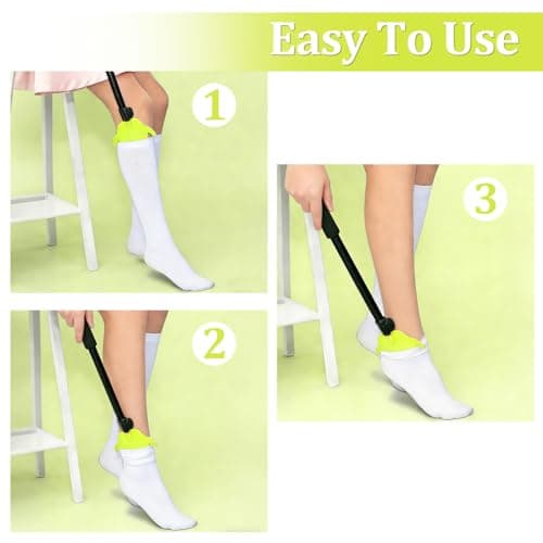 TEUYOE Compression Sock Aid, Adjustable 16-27 inch for Seniors — view 6