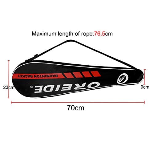 Professional Badminton Racket Bag 4-6 Pack Racquet Handbag Tennis Racquetball Battledore Sport Duffel Large Capacity Gym Equipment Bag Shoes Towel Zipper Shoulder Bag with Handle Water Resistance — view 6