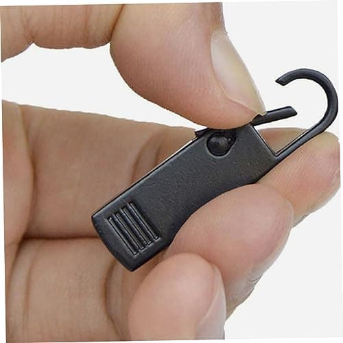 Hoement 4pcs Zipper Repair Kit Black Zinc Alloy Zipper Heads for Female Clothing and Bags Creative Outlook for Jackets Coats and Luggage — view 3