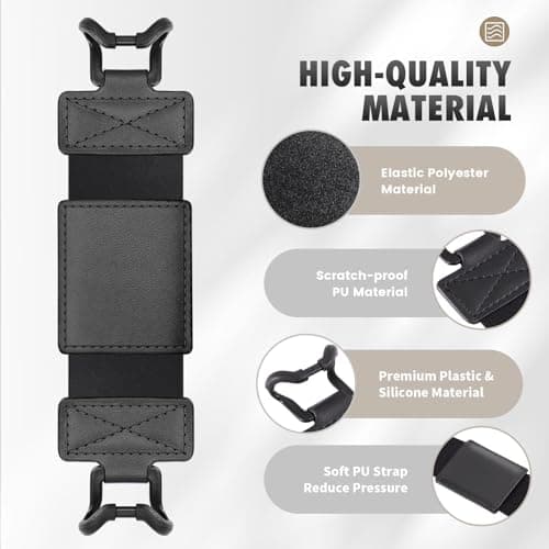 MoKo Soft Hand Strap for 6-8" Kindle eReaders Fire Tablet, Black — view 3