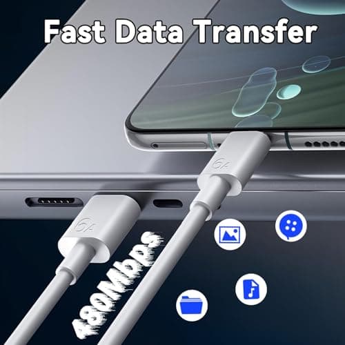 IZYUF USB A to USB C Fast Charging Cable, 5 Pack(2M x 5) — view 6