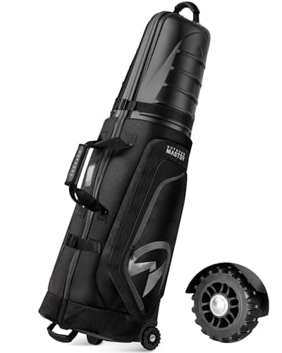 OutdoorMaster Golf Travel Bags for Airlines with Wheels and Hard Case Top