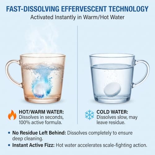 Water Bottle Cleaning Tablets 24-Count - Deep Stain & Odor Remover for Hydro Flask, Yeti, Tumblers, Coffee Mugs & Hydration Bladders - Reusable Effervescent Cleaner, No Scrubbing Required — view 2
