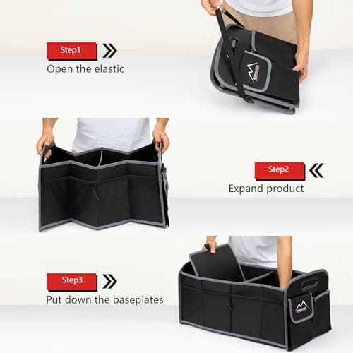 M KARMATER 50L Car Boot Organiser, Collapsible Waterproof Storage Box — view 5