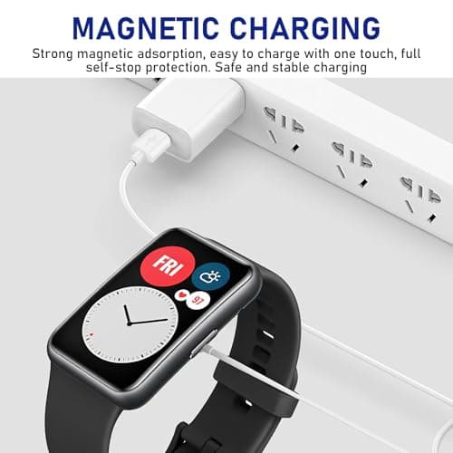 USB Charger Cable for Huawei Watch Fit/Fit 2/Fit Mini, White 100cm — view 6