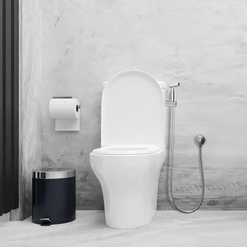 HOTUT Portable Bidet Sprayer Kit, Stainless Steel Bidet Shower Head with Hose, Handheld Toilet Bidet Sprayer Kit, Hand Held Bathroom Cloth Diaper Sprayer Set for Feminine Hygiene, Pet Shower, Bathroom — view 6
