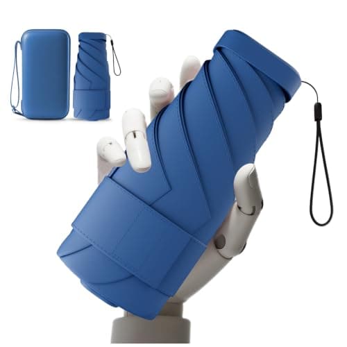 Copulan Mini Travel Umbrella, UPF 50+ Compact Fits in Purse