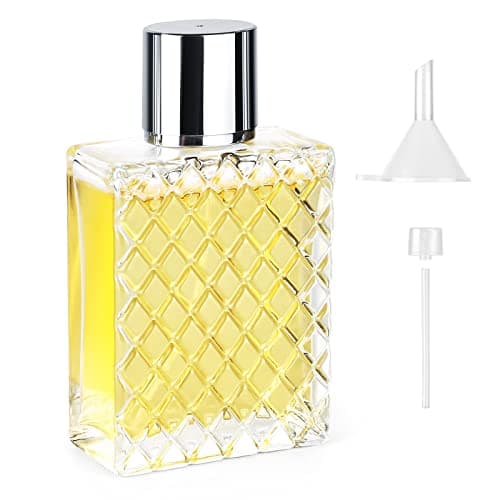 Ysimple 100ml Refillable Perfume Atomiser, Clear Glass Travel Spray Bottle