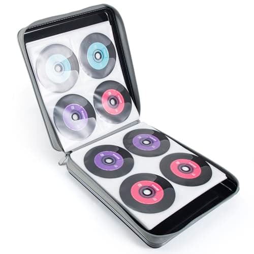 alavisxf xx CD Case, 224 Capacity Hard Plastic Organizer Holder for Car — view 5