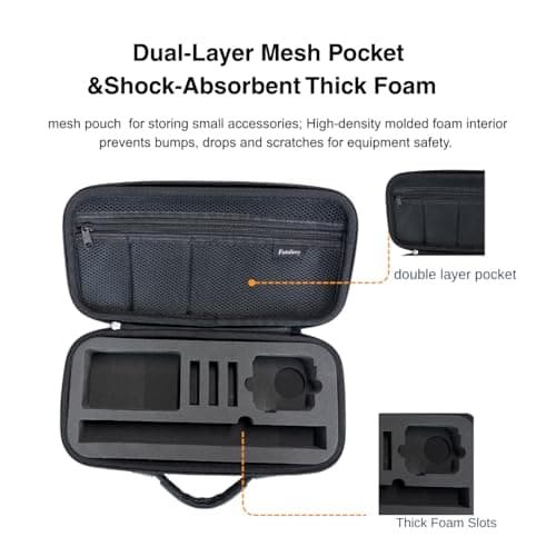 Fotoleey Hard Shell Carrying Case for GoPro Max 2 with Shoulder Strap — view 4