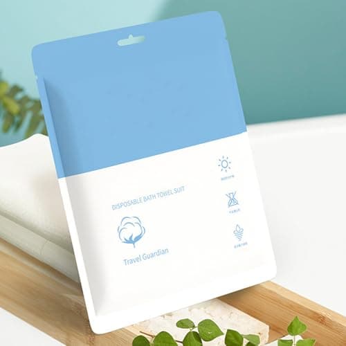 KLEENDOL Disposable Bath Towels Portable Soft Cotton Towel for Travel Camping,Absorbent Shower Towels-6pack — view 3