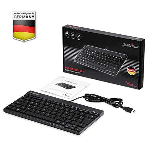 Perixx PERIBOARD-326 Mini Backlit USB Keyboard, Short Travel Keys, Compact, QWERTY ES, Minimalist Design — view 6