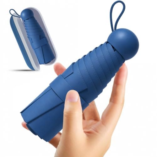 Mini Travel Umbrella for Sun Protection, SPF 50+ Compact UV Umbrella