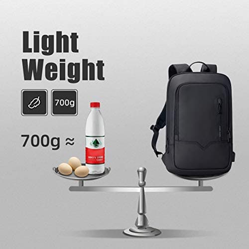 HEROIC KNIGHT Slim Laptop Backpack for Men 15.6 Inch with USB Charging Port — view 5