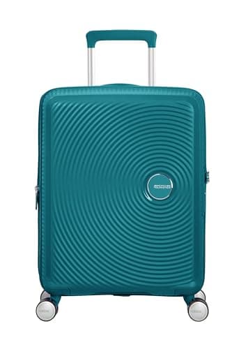 American Tourister Soundbox - Hand Luggage Suitcase 55 x 40 x 20/23 cm - Hard Shell Trolley Suitable for EasyJet - Expandable, Light, 4 wheels & TSA Lock - 35.5/41 L - Green (Jade Green) — view 2