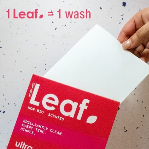 Wash With Leaf Non-Bio Laundry Detergent Sheets - Travel Size, 30 Washes — view 4