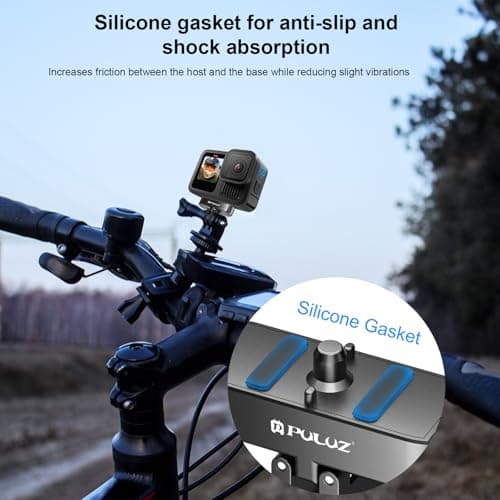 PULUZ Quick Release Mount, Magnetic Latch Mount with 1/4''-20 Screw Hole Tripod Connector Port for GoPro Hero 13 Black — view 3