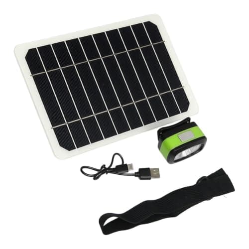 Opatiny Solar-Powered Headlamp: Rechargeable, Motion-Sensing Light for Camping & Night — view 3
