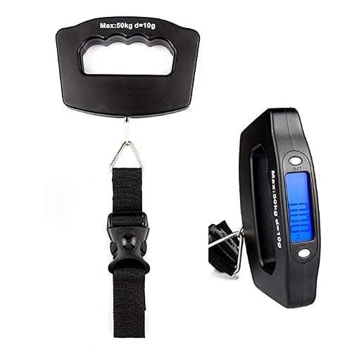 Gocob Luggage Scale Portable Digital Weight Scale for Travel Suitcase Weigher with Tare Function 110 Lb/ 50Kg Limit, Black — view 5