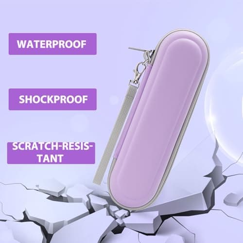 TYSORETY Toothbrush Travel Case for Oral-B/Oral-B Pro/Philips Sonicare Electric Toothbrush, Portable Travel Toothbrush Case (Purple) — view 6