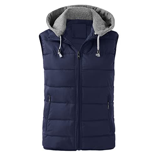 Cocila Womens Gilet Bodywarmer Women&Men Lightweight Oversized Sleeveless Zip Water Packable Jacket Warm Winter Vest Coat (Blue, M) Cream Women Cotton Thermal Tops Black Teddy Fleece Puffer