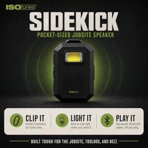 ISOtunes Sidekick Mini Portable Bluetooth Speaker w/Microphone for Travel — view 2