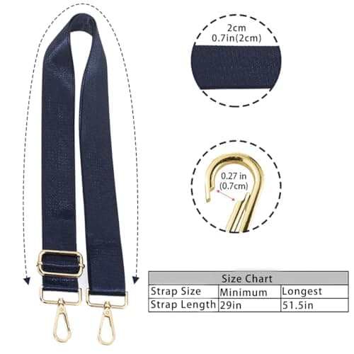 WULIQIUQIU Wide Shoulder Purse Strap Replacement Crossbody Bag Adjustable — view 2
