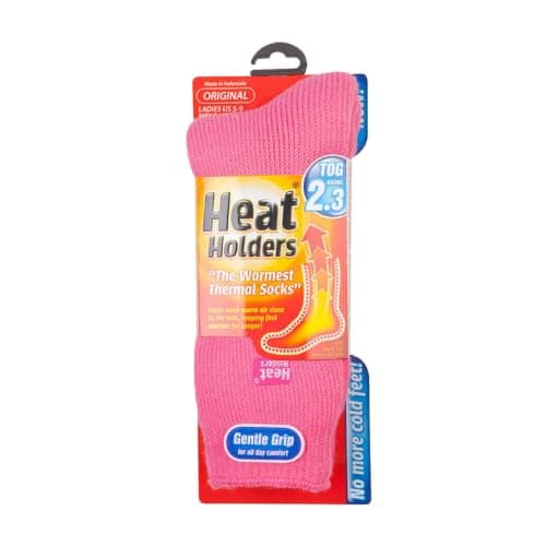 HEAT HOLDERS - Mens & Womens 2.3 Tog Original Thermal Socks | 3 Sizes | Thick Warm Fluffy Insulated Socks for Winter | Ideal for Raynauds (4-8, Pink) — view 4