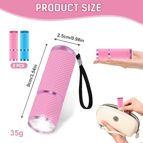2 Pack Small Torch, Mini Kids Torch With 9 Leds, Kids Torches For Boys Girls With Lanyard, Pocket Torch Led Super Bright(Battery Not Included)Glow In Dark Pocket Torch For Camping,Outdoor Adventure — view 3
