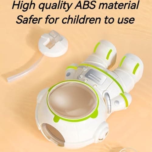 Water Dispenser Toy For Kids - 250ml Astronaut Dispenser, Cup, Strap | Portable Durable Safe Material Fun Desktop Design Hydration Accessory Entertainment (for Boys Girls Home Travel Classroom Play) — view 2