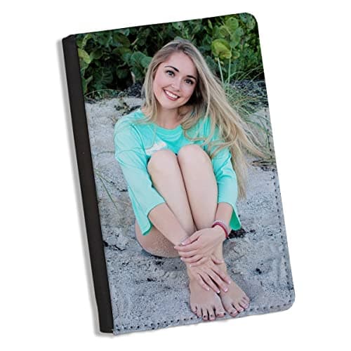 Unique Gifts House Ltd Personalised Photo Passport Cover Holder, Custom Passport Wallet, Any Photo Printed